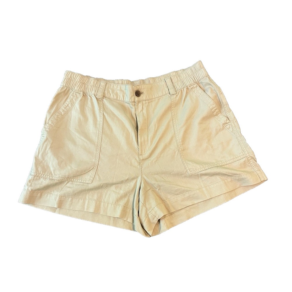GAP Khaki Womens Chino Shorts 18 Tan Gorpcore Utility Preppy Minimalist Casual